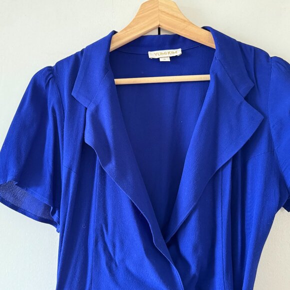 Royal Blue Yumi Kim Meet and Greet Wrap Dress, Size M - Picture 2 of 4
